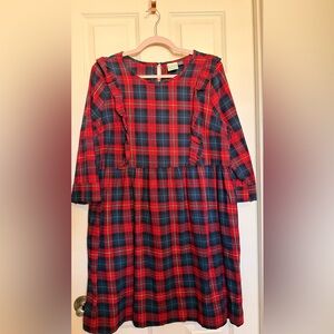Joanie Plaid Red and Blue Dress